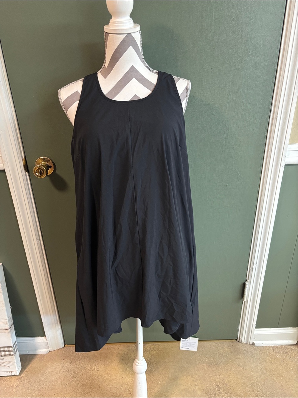 HALARA Black Racerback Swing Dress